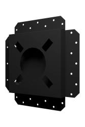 2020SGR, Решетка вентиляционная SGR 200х200 окраш.сталь Matt black ERA