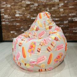 Кресло-мешок DREAMBAG Sweet Серый 95*135 см