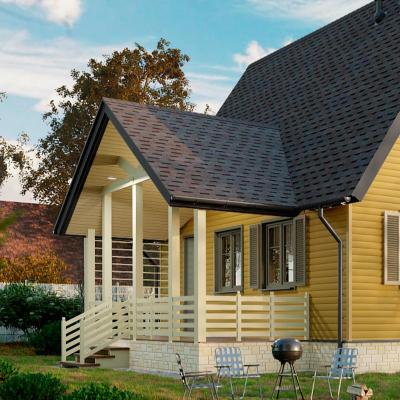 Сайдинг DOCKE Блок-хаус карамель 240*3600 мм