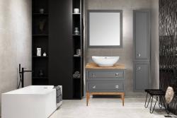 Пенал ASB WOOD LINE Каталина серый 35*162,2 см