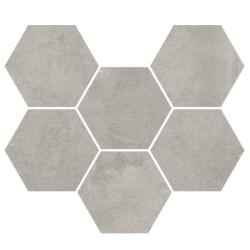 Мозаика COLISEUM Экспо Гексагон Грэй 25*29 см