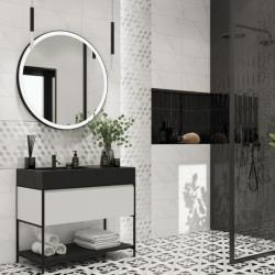 Плитка базовая CERSANIT Omnia Белый 20*44 см