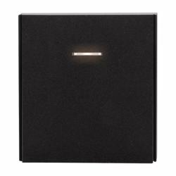 Выключатель KRANZ Strong 1 клавиша с подсветкой проходной антрацит KR-78-0716-5