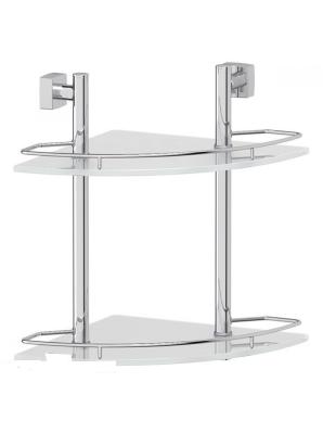 Полка для ванной FBS Esperado стеклянная угловая двойная