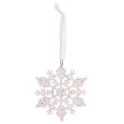 Елочное украшение СЕРПАНТИН Снежинка 9 см