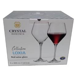 Набор фужеров 6шт 400мл для вина LOXIA /Bohemia Crystal/