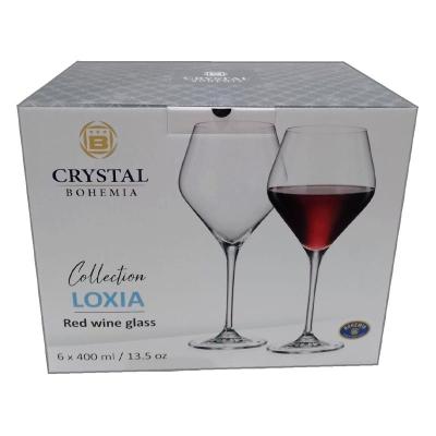 Набор фужеров 6шт 400мл для вина LOXIA /Bohemia Crystal/