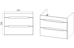 Тумба с раковиной VIANT Марсель 70