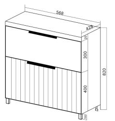 Тумба с раковиной VIANT Сицилия 60 