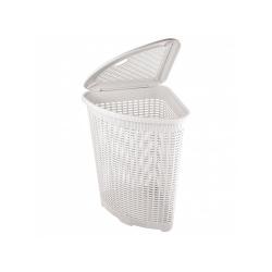 Корзина для белья БЫТПЛАСТ угловая белый 50 л 170274831