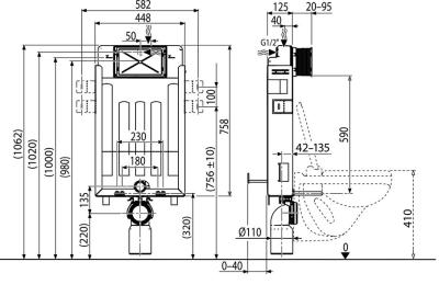 Инсталляция для унитаза RAVAK W ll 