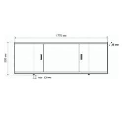 Экран для ванны EMMY Виктория 180 177 см