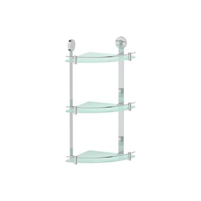 Полка для ванной ARTWELLE Harmonie стеклянная угловая тройная