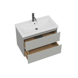 Тумба с раковиной RUVANN Stello Grey 80