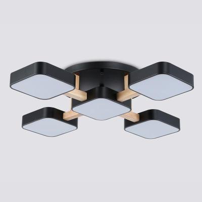 Люстра Comfort AMBRELLA FL4883/5 BK/WD Черный