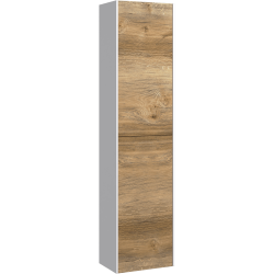 Пенал AQWELLA Mobi 40 белый, дуб балтийский 36,5*150 см