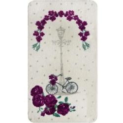 Коврик для ванной CONFETTI Bella Vintage Bike пурпурный 57*100 см