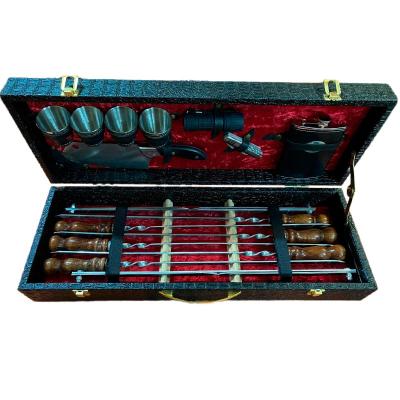 Набор шашлычный Чемодан №10 Черный