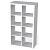 Стеллаж ШВЕДСКИЙ СТАНДАРТ Фора 8 Белый 770*1470*380 мм S00036