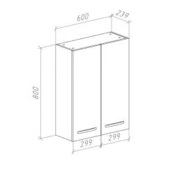 Шкаф BELLEZZA Анкона 60*80 см
