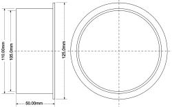 Фланец MCALPINE P-P-VP127