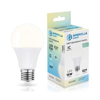 Лампа LED AMBRELLA A60 15W/Е27/4000K груша 601504