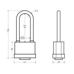 Замок навесной АЛЛЮР ВС1Ч-374ПД