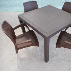 Кресло садовое АЛЬТЕРНАТИВА Коричневый 585*585*820 мм