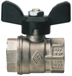 Кран шаровой RUBINETTERIE BRESCIANE ручка бабочка 1" ВР