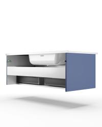 Тумба с раковиной LA FENICE Terra 100 синий