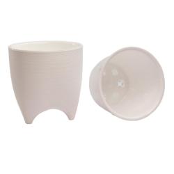 Горшок пластиковый ЛИВИНГРИН Де коста Белый 2,25 л