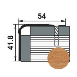 Профиль угловой ЛУКА ПУ 02 Бук натуральный 083 н 2,7 м