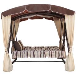 Качели садовые АРНОВЕРК Элегант люкс Шоколад 232*140*195 см