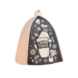 Шапка для бани БАННАЯ ЗАБАВА С новым годом