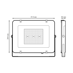 Прожектор LED GAUSS 200W черный 691511200