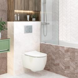 Плитка базовая DELACORA Evan Beige wave 24,6*74 см