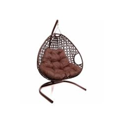 Кресло подвесное M-GROUP Люкс Коричневый 120*130*70 см
