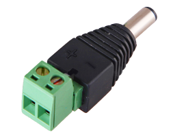 Разъем питания REXANT гнездо с быстрозажимной колодкой