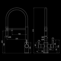 Смеситель для кухни ELGHANSA 56F5511-MattGold