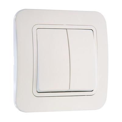 Выключатель MAKEL Lilium 2 клавиши белый 70003