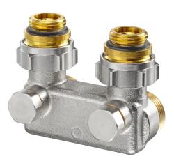 Перепускной узел нижнего подключения OVENTROP угловой 1/2*3/4" НР-ЕК 1016463