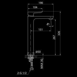 Смеситель для умывальника ELGHANSA Hezerley New 16H5599