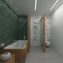 Декор KERLIFE Smalto Mare bianco 2 15*15 см