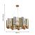 Люстра FAVOURITE Rulla 4477-6P Золото
