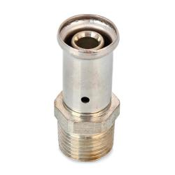 Муфта HENCO комбинированная пресс 16 мм 1/2" НР