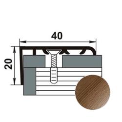 Профиль угловой ЛУКА ЛУ-06 ламинированный Дуб мокко 4061 1,8 м