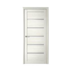 Дверное полотно ALBERO Вена кипарис белый остекленное 2000*700 мм
