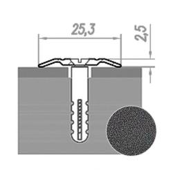 Профиль одноуровневый НОВОСЕЛ П 5.12 Серебро 0,9 м