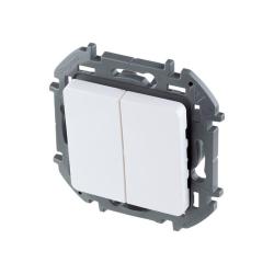 Механизм выключателя LEGRAND Inspiria 2 клавиши белый 673620