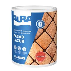 Лазурь декоративно-защитная AURA Fasad Lazur Махагон 2,5 л